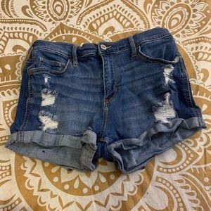 Hollister Dark Wash High Rise Short-short